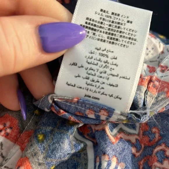 Joie Chisuzu Maxi Dress Smocked Chest Sleeveless Wide Straps Cotton Size Small - Picture 11 of 12